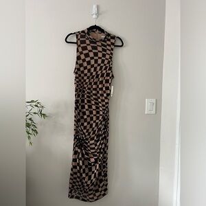 Checkered Sleeveless Maxi Dress | Women’s: XL (New)